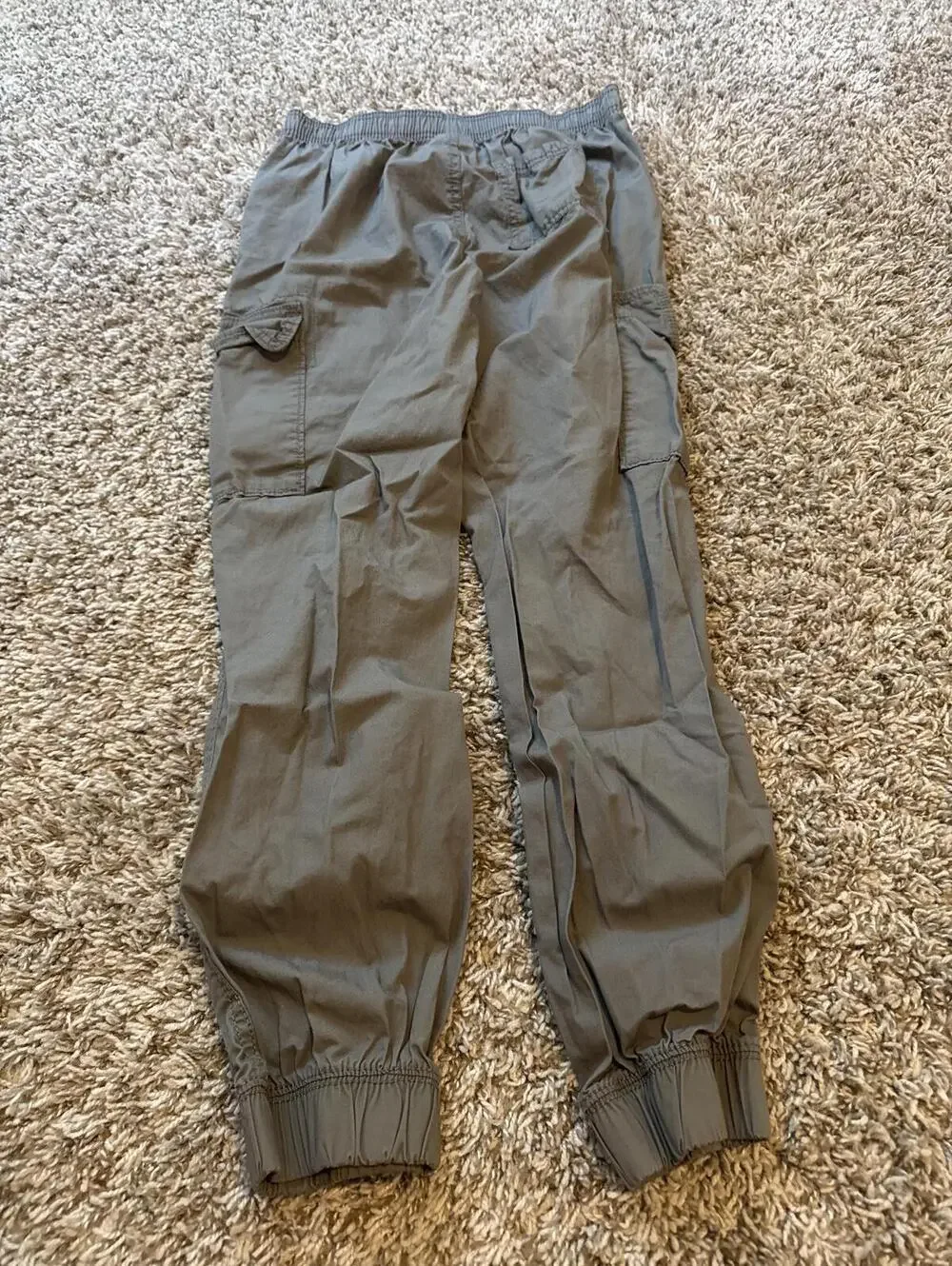 OshKosh B'gosh Lot of 2 Gray Cargo Jogger Pants 12/12A